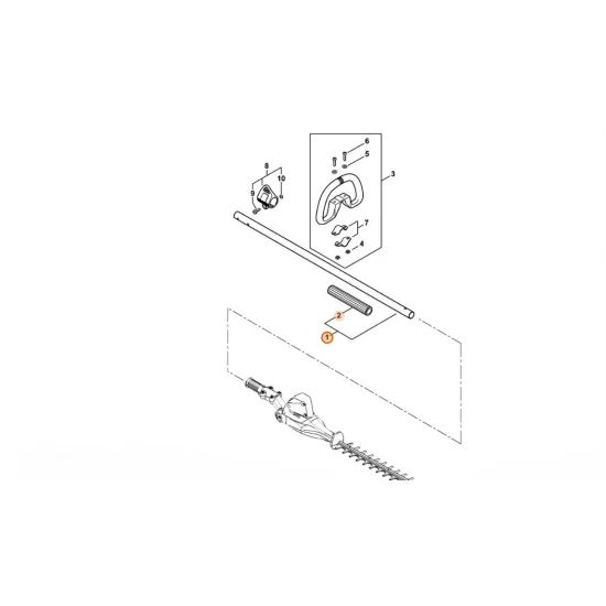 STIHL  Wysięgnik Ø 25,4 mm 4859 710 7102